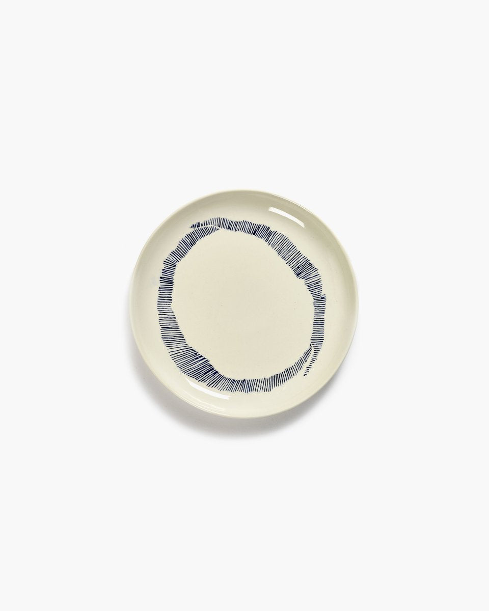 Serax - ottolenghi feast - bord s - wit blauw - 19 ø - 2 stuks