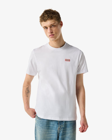 Hunter red label essentials logo t-shirt white - maat s