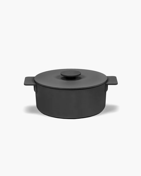 Serax - sergio herman - surface - plat allant au four m - noir - l 29cm - 5,75kg