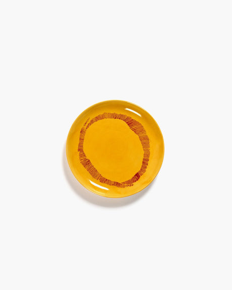 Serax - fête ottolenghi - assiette s - jaune rouge - 19 ø - 2 pièces
