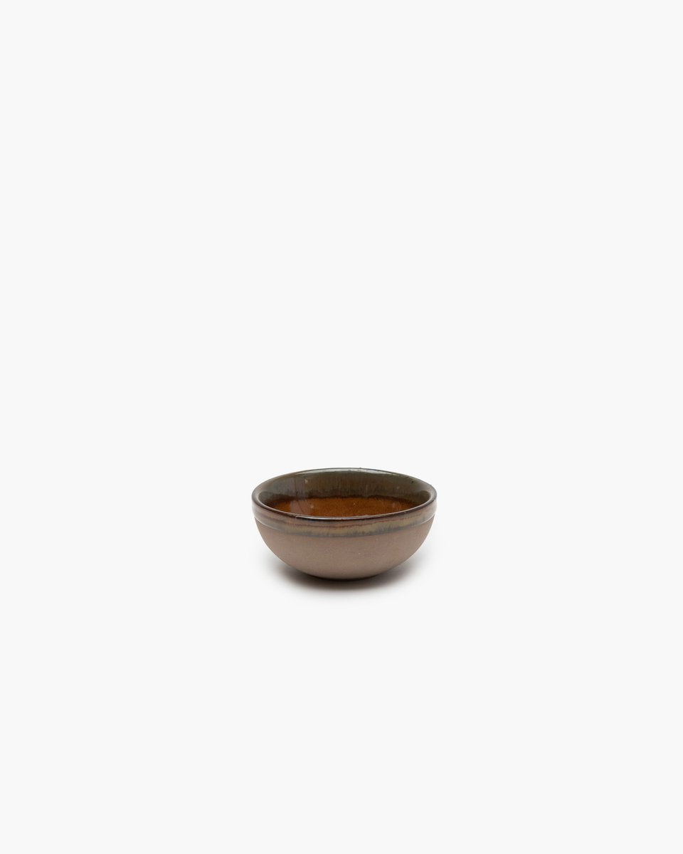 Surface by sergio herman serax bol - petit - ø9cm x h4cm - gris et brun rouille - 4 pièces