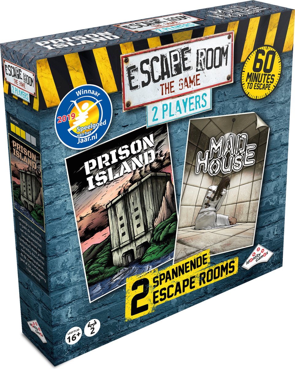 Jeux d'identité escape room le jeu pour 2 joueurs - casse-tête - évasion dans le temps