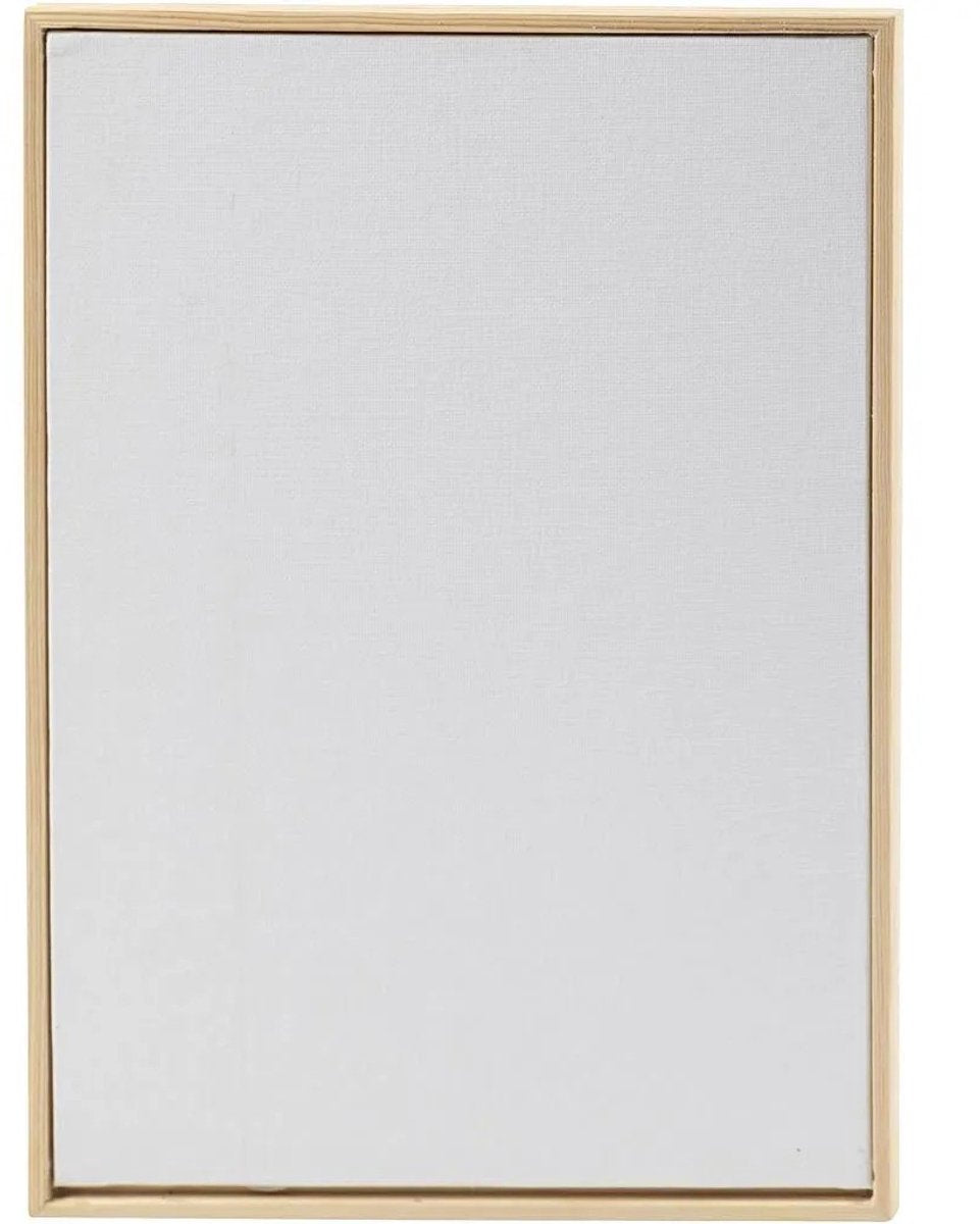 Creativ company cc panneau de toile avec cadre a4 21x29,7 cm 280 gr blanc