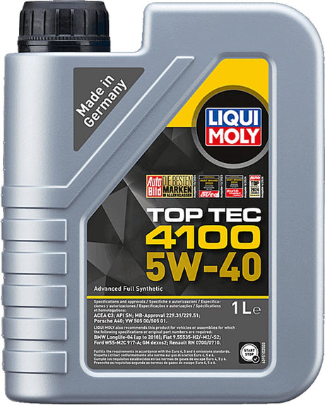 Huile moteur Liqui moly top tec 4100 5w40 c3 - 1l