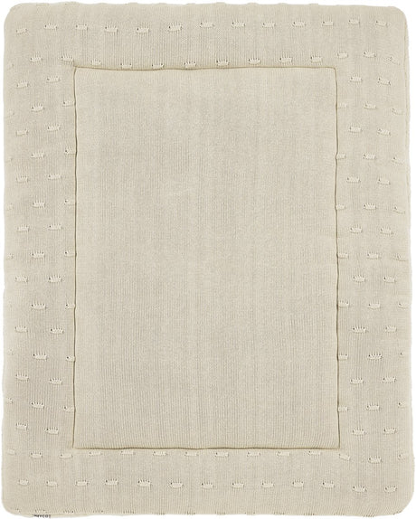 Tapis de parc à nœuds pour bébé Meyco - 77 x 97 cm - sable doux