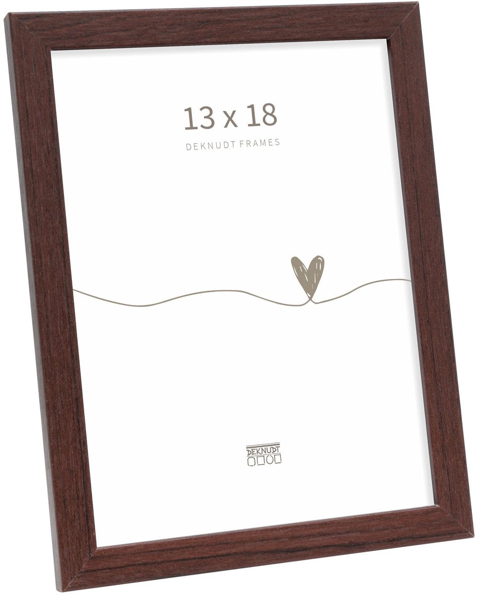 Cadre photo Deknudt frames - marron foncé - s44ch4 - pour photo : 13x18 cm