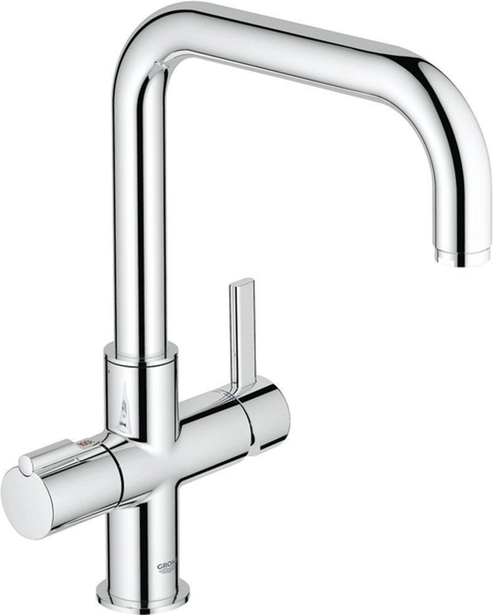 Grohe rouge - robinet de cuisine duo, chromé 30097000
