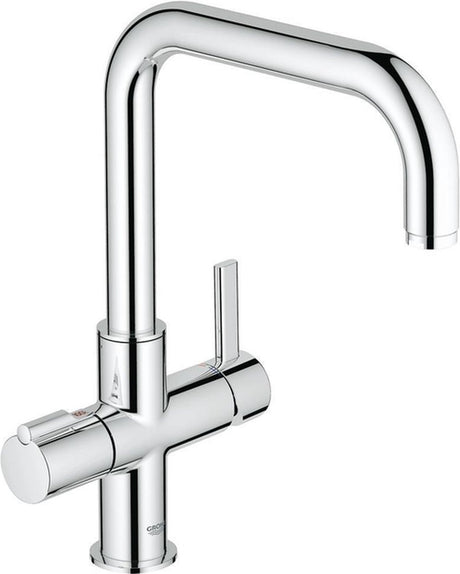 Grohe rouge - robinet de cuisine duo, chromé 30097000