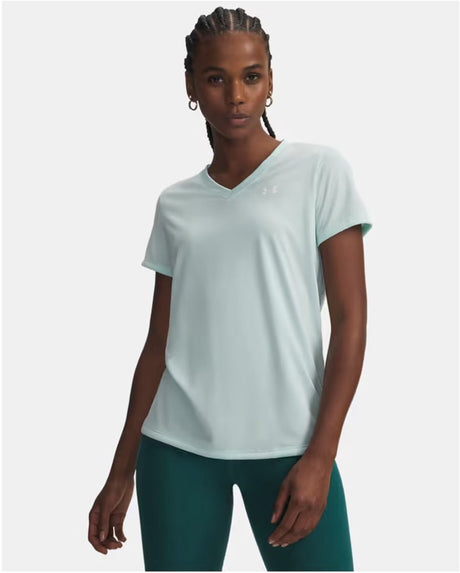 Under armour tech ssv - chemise de sport pour femme solid-grn - menthe rafraîchissante - blanc