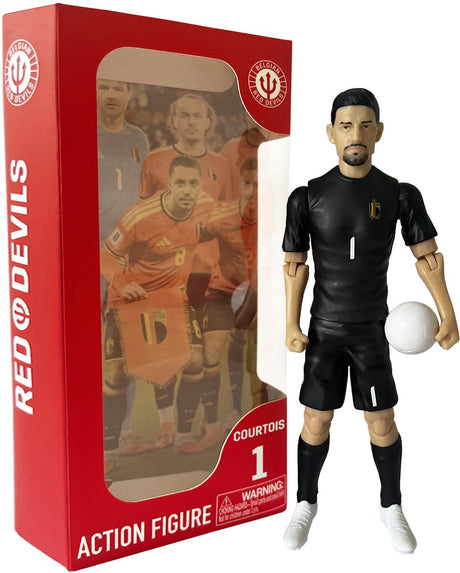 Figurine Megableu Diables Rouges - Thibaut Courtois - Poupée football avec membres mobiles - marchandise officielle