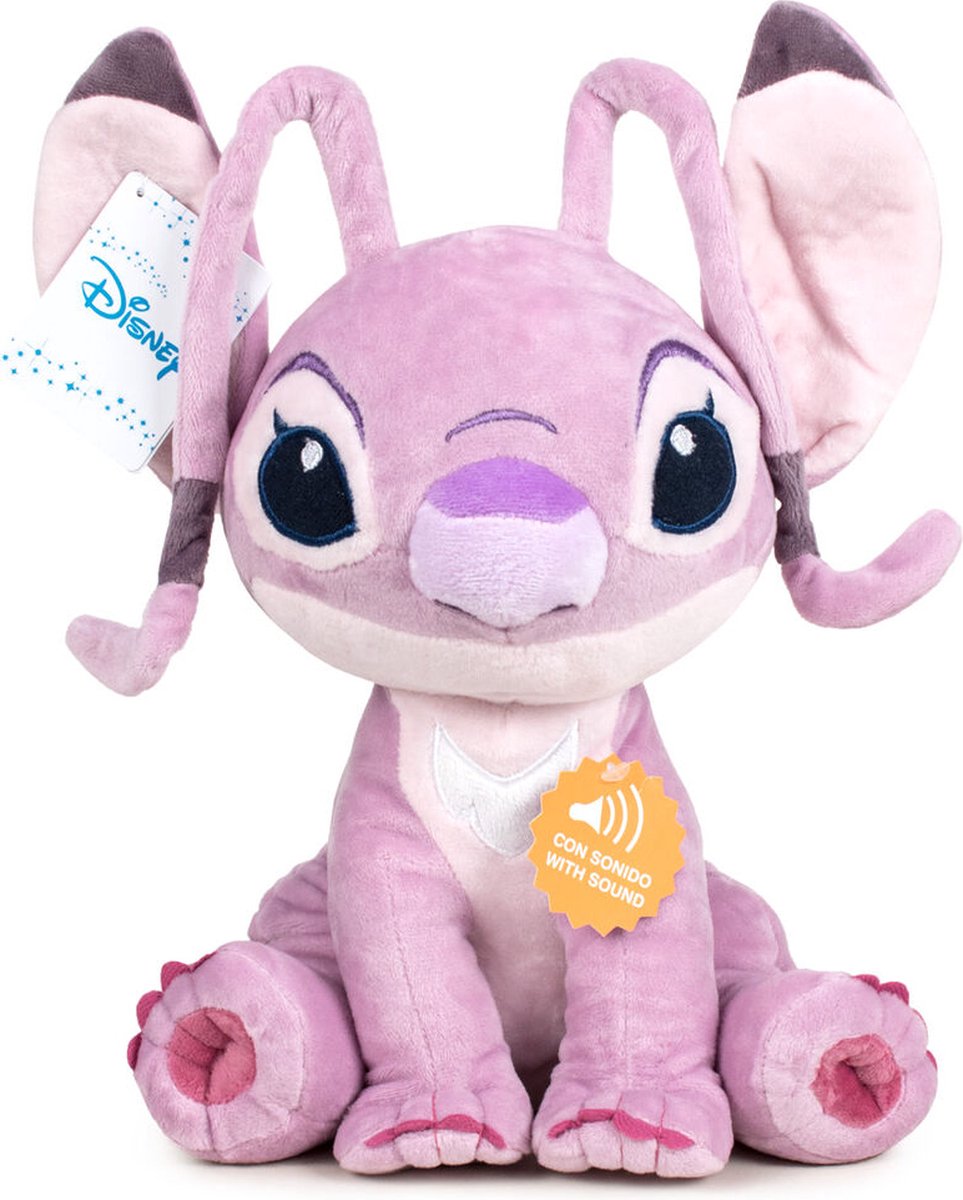 Disney Lilo et Stitch - peluche ange - avec son - 20cm