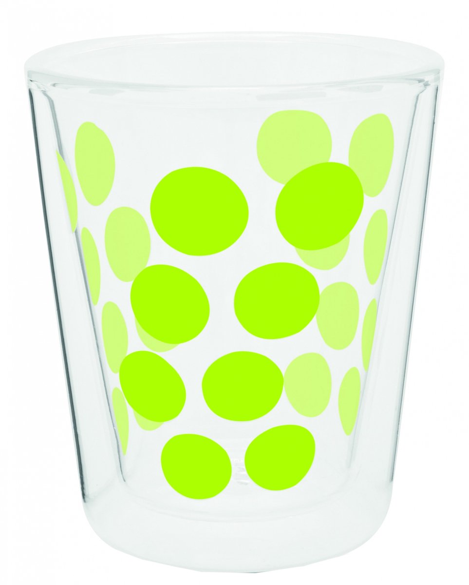 Zak!designs tasse à café dotdot - double paroi - 20 cl - vert