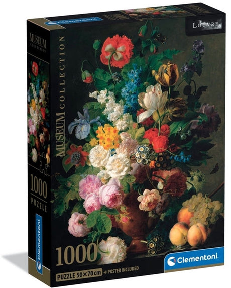 Clementoni - puzzle - 1000 pièces - bol de fleurs - puzzle pour adultes
