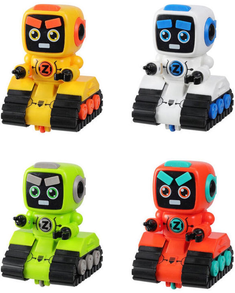 Voiture robot à friction couleur, 12cm