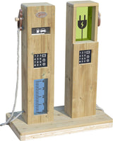 Station-service de jeu extérieure en bois du monde classique