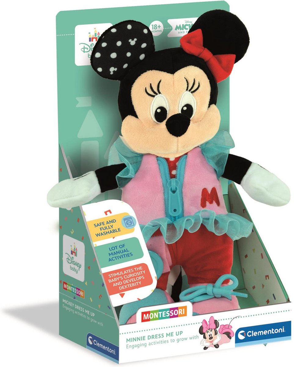 Clementoni - bébé minnie - bricolage - principes Montessori - à partir de 18 mois