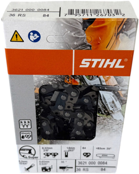 Accessoires Stihl chaîne de scie | 3 8 rapide super (rs), 1,6 mm, 63 cm - 36210000084