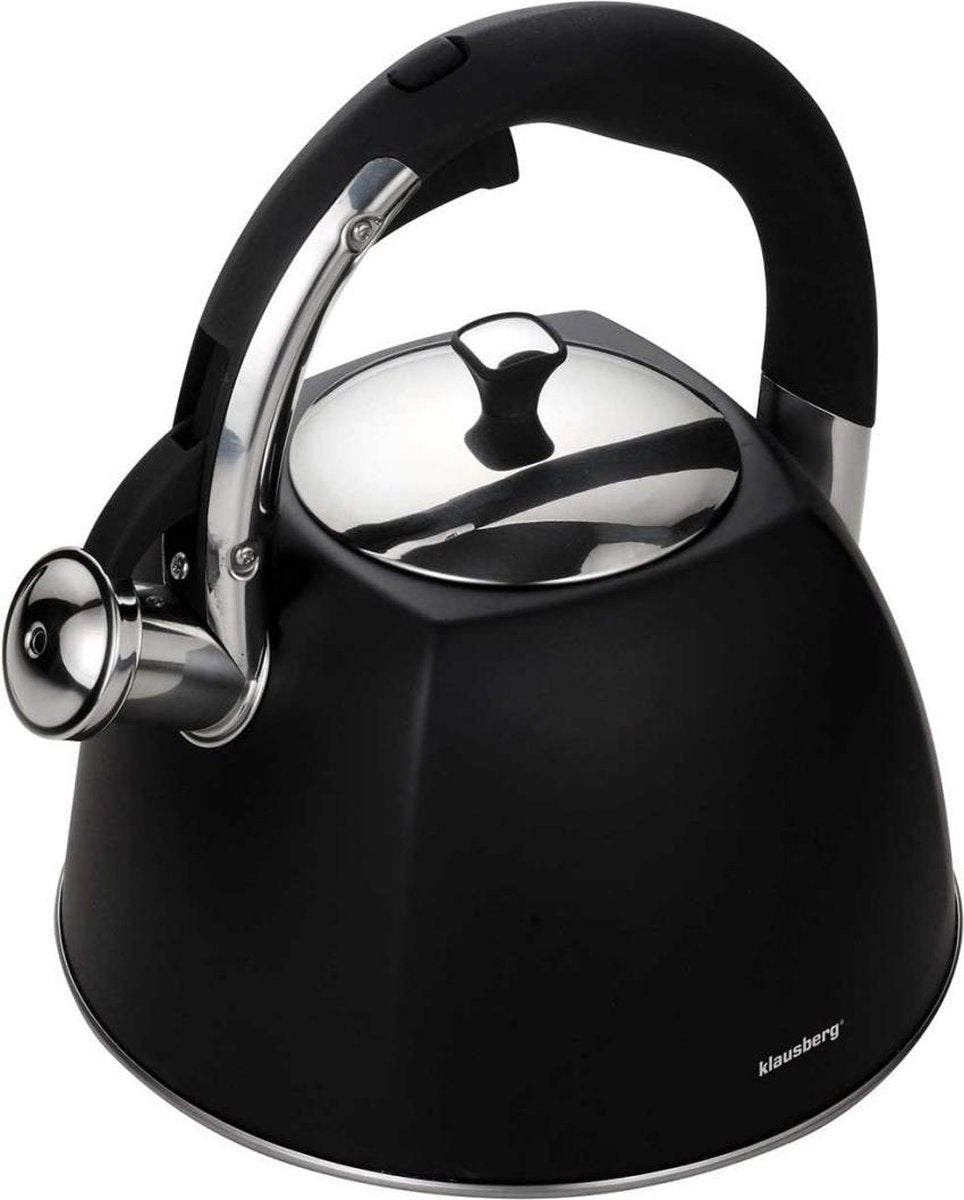 Bouilloire sifflante Klausberg kb-7195 - 3l - inox - toutes sources de chaleur