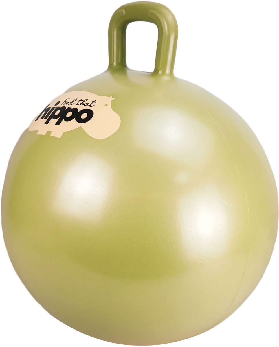 Trouvez cette balle gonflable hippopotame - or - ø45 cm - pompe incluse - motricité et équilibre - 2+