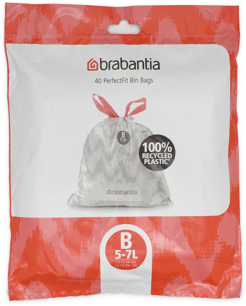 Sacs poubelle Brabantia perfectfit - 5 l - code b - 40 pièces