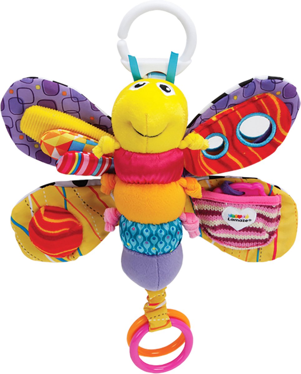 Lamaze fifi la luciole - jouets à saisir et à mordre - jouets pour bébé - doudou - jouer et découvrir