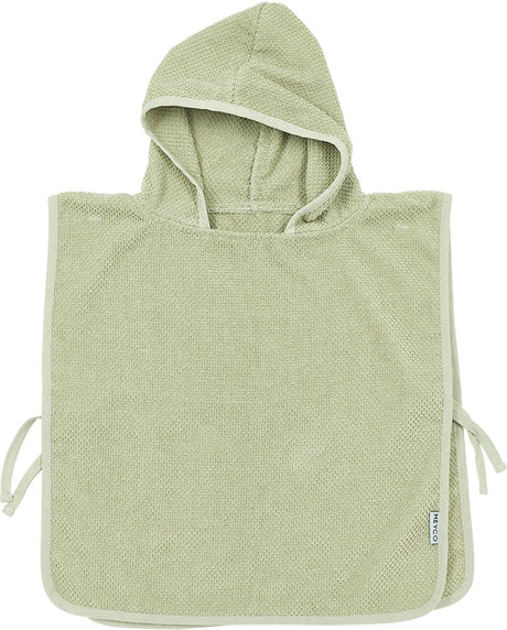 Poncho de bain pop-corn bébé Meyco - olive douce - 1-3 ans