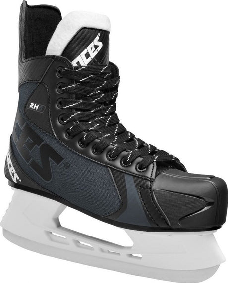 Roces – rh 6 – patins de hockey sur glace – patins hommes – noir et blanc – doublure confortable à haut maintien de la cheville – taille eu 47