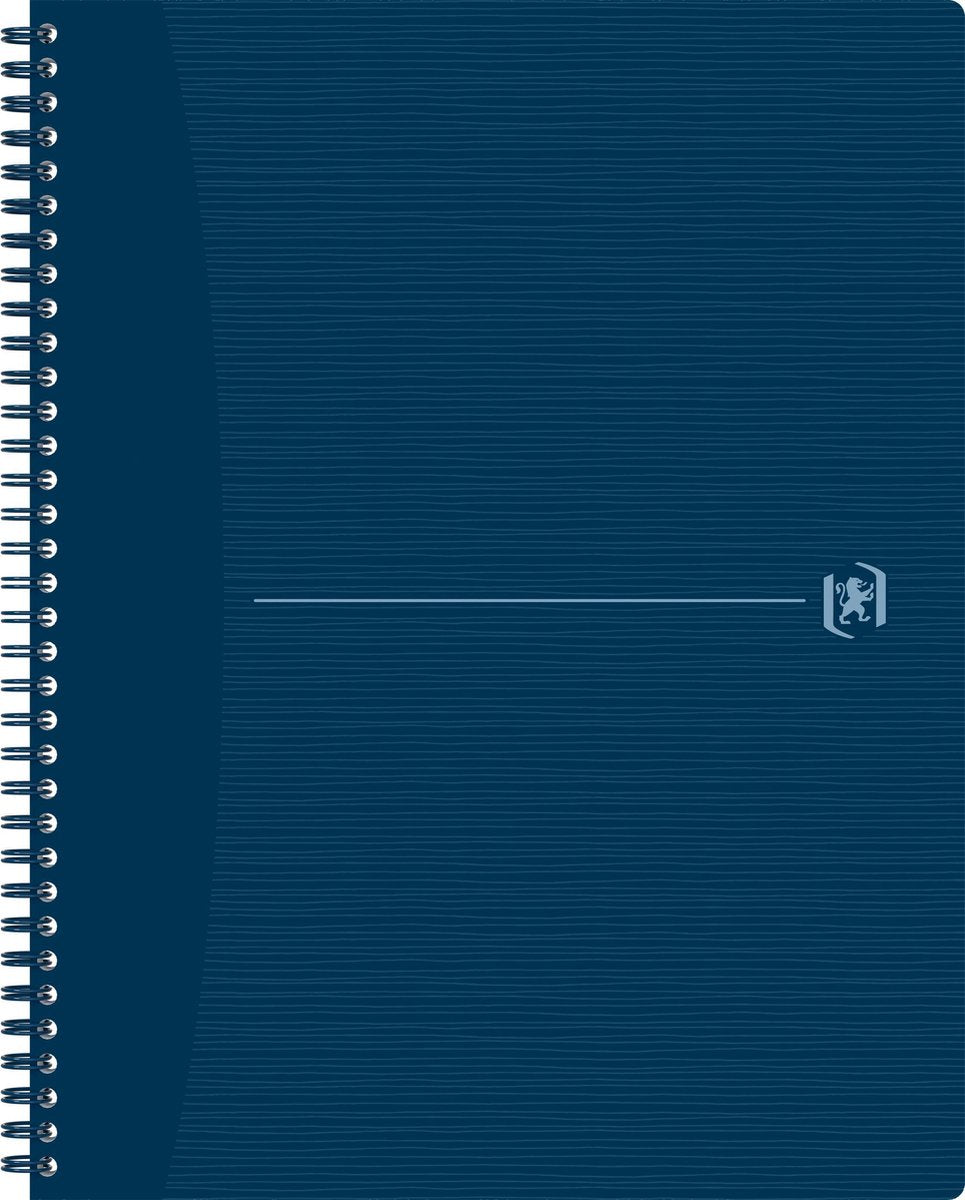 Oxford origins - carnet durable - a4+ - à carreaux - 5mm - 70 feuilles - bleu