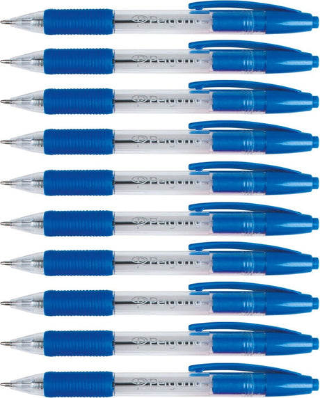 Stylo à bille Pergamy bleu 10 pièces