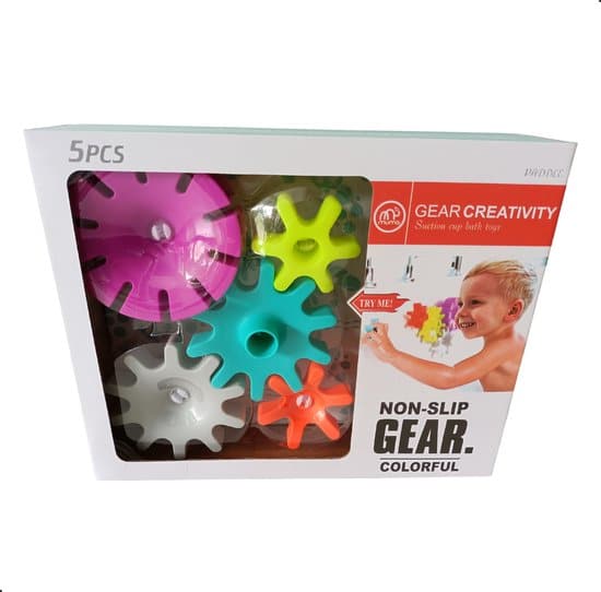Jouets de bain Jonotoys 5 pièces avec engrenages