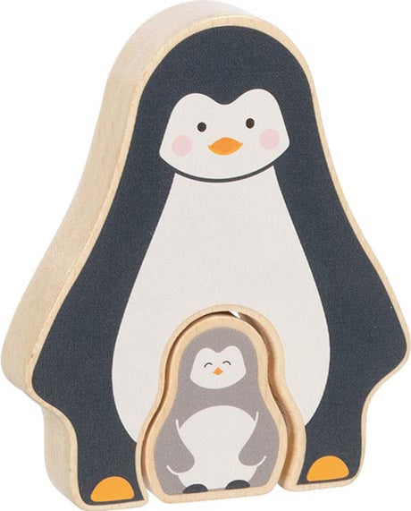 Goki Wooden Puzzle debout Pinguint, 2e.