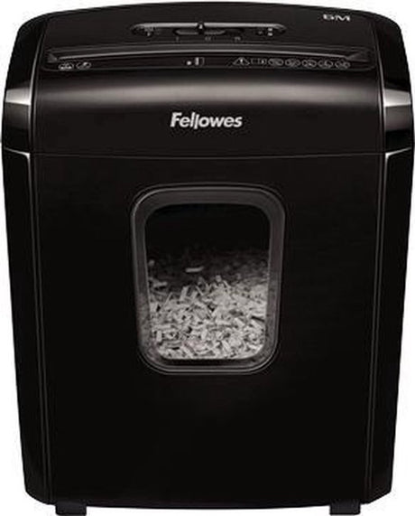 Fellowes 6m - destructeur de papier - lambeaux mini-coupés p4 - 6 feuilles