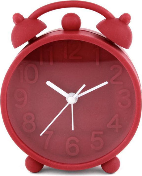 Platinet pzachr horloge bonheur avec réveil rouge