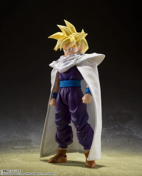 Bandai tamashii nations dragon ball z s.h. figuarts action figure super saiyan son gohan - the warrior who surpassed goku 11 cm action figuur