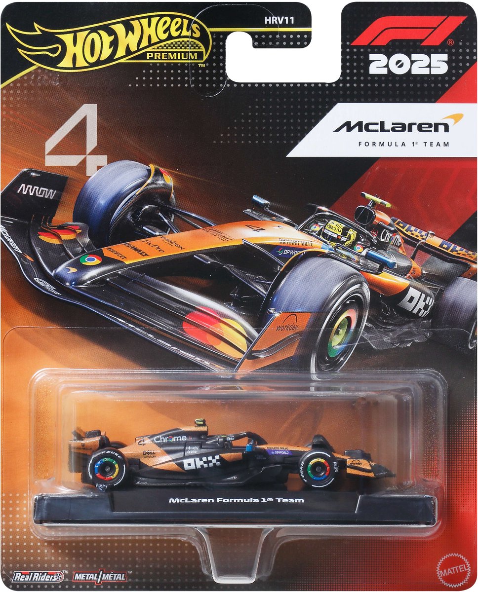Hot Wheels Premium Formule 1 Équipe McLaren - Lando Norris