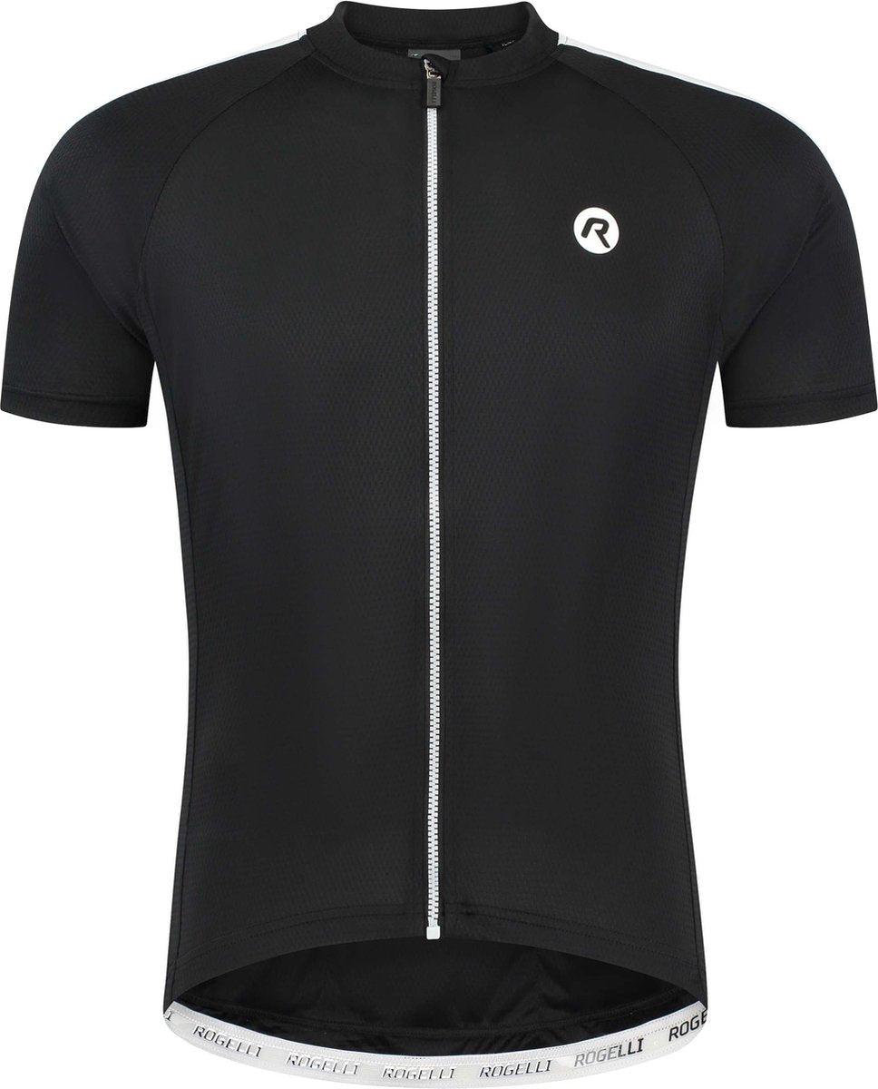 Rogelli explore fietsshirt heren - korte mouwen - zwart wit - m