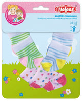 Chaussettes de poupée Heless 3 paires, 28-35 cm