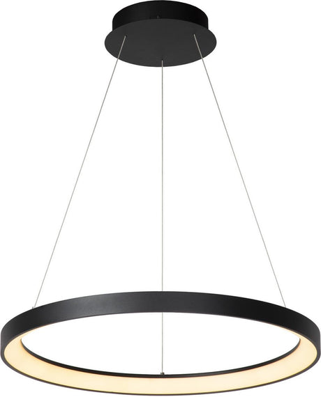 Lucide vidal - suspension - ø 58 cm - LED dimmable - 1x48w 2700k - noir