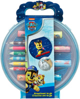 Ensemble d'artisanat créatif Undercover Paw Patrol dans un étui de transport pour enfants.