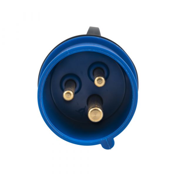 Cee plug 3p 16a blue