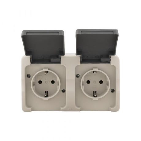 AC Socket 2 x impermeable