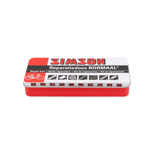 Boîte de réparation normalement 8 x 6 cm en aluminium rouge 10 pièces