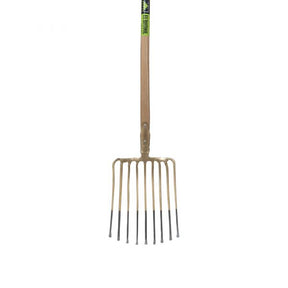 Fourche à gravats Mm eurotool 9 dents, manche en D dul 95 cm.