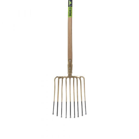 Fourche à gravats Mm eurotool 9 dents, manche en D dul 95 cm.