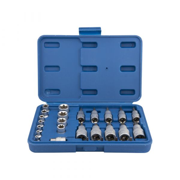 Jeu de douilles et embouts Torx 1 4 +3 8 *