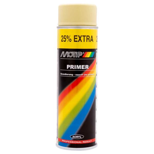 Apprêt Motip jaune, bidon 500 ml.