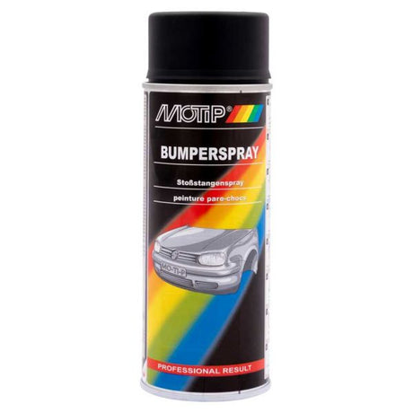 Motip bombe aérosol 400ml spray pare-chocs noir