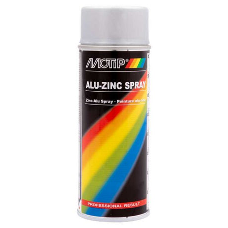 Bombe aérosol Motip 400ml spray aluminium zinc