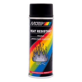 Pulvérisation de laquer motip motip noir résistant à la chaleur (400 ml)