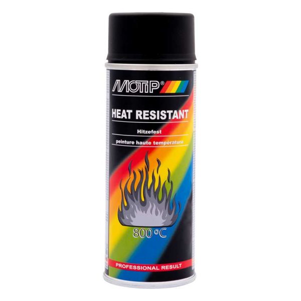 Pulvérisation de laquer motip motip noir résistant à la chaleur (400 ml)